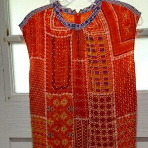 Women Long Sleeveless Colorful Dress Beaded